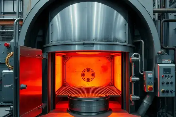 Industrial furnace for heat treating